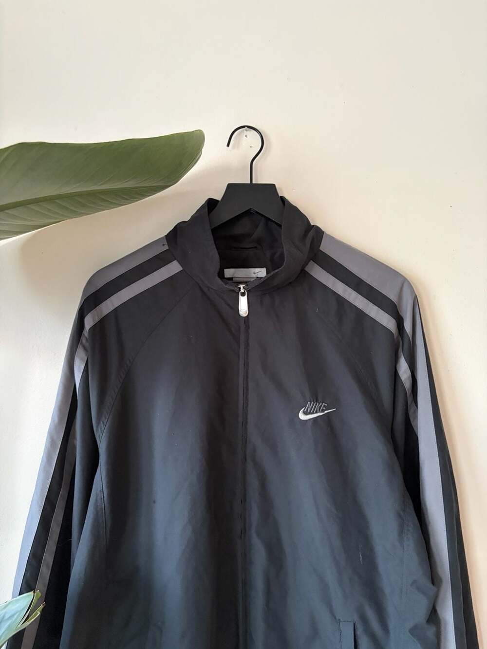 Nike Vintage Full Zip Track Jacket Size L Black